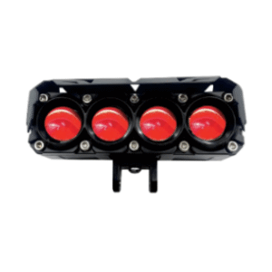 Faro de 4 lupas con luz de cuarto roja