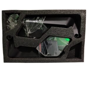 Espejo de alerón tipo diamante en negro para moto