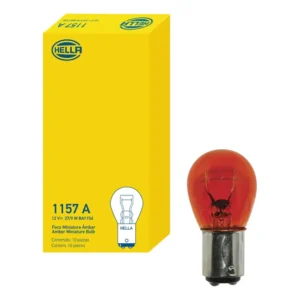 Foco 1157 hella Ambar caja de 10pzs
