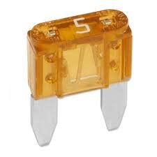 Fusible mini de 5 amperes 50pzs