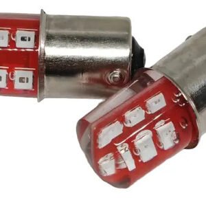 Foco Stop 2 Polos Patas Disparejas Estrobo 42 leds Rojo