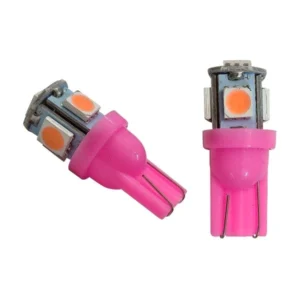 Foco de pellizco 5 leds color: rosa
